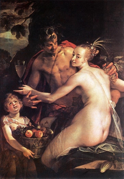 Hans von Aachen, Bacchus, Ceres und Amor