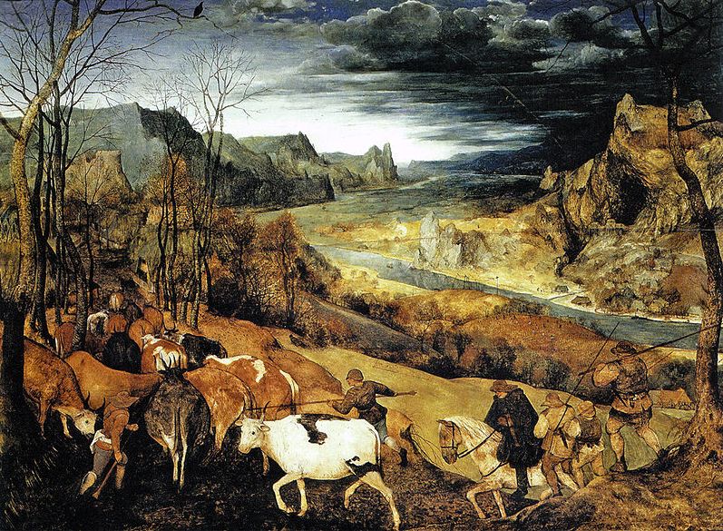 Pieter Bruegel der Ältere, Herbst: Die Heimkehr der Herde