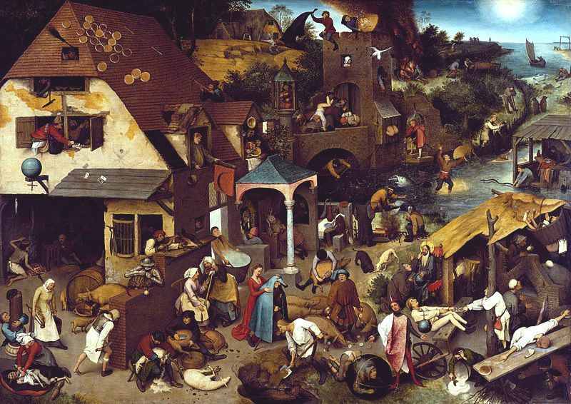 Pieter Bruegel der Ältere, Die Niederländischen Sprichwörter