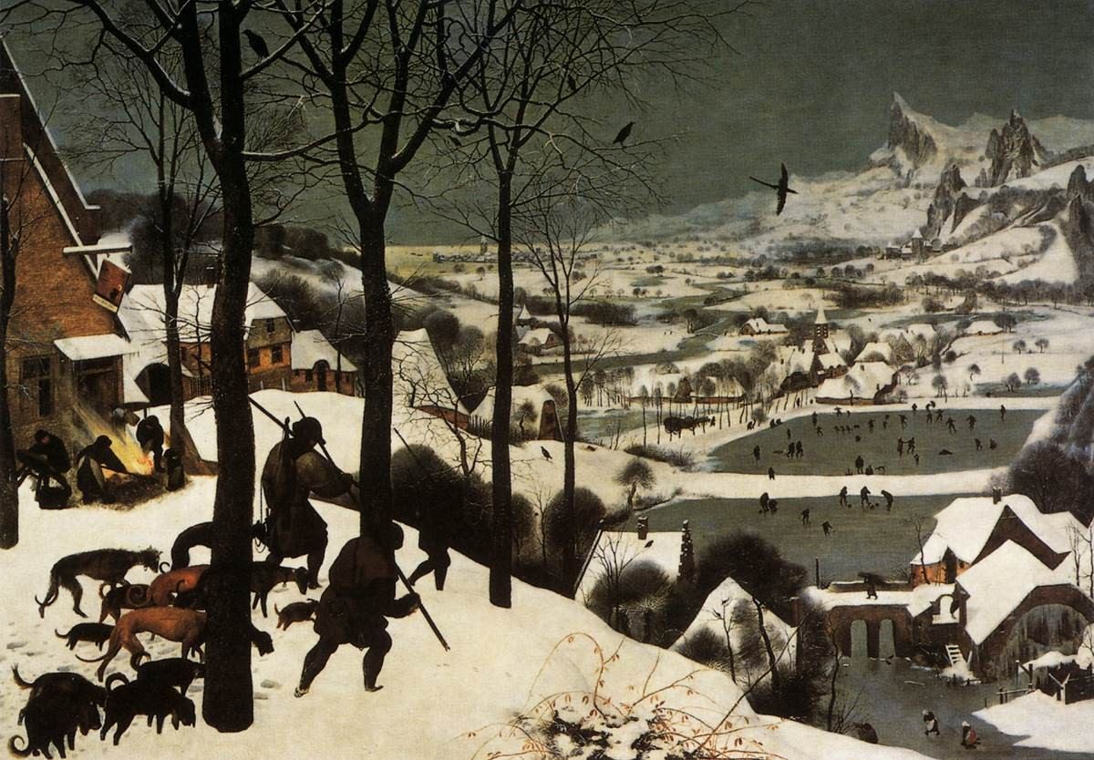 Pieter Bruegel der Ältere, Winter: Jäger im Schnee
